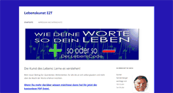 Desktop Screenshot of lebenskunst-e2t.info